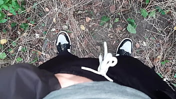 I jerk off in a public park