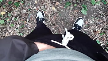 I jerk off in a public park