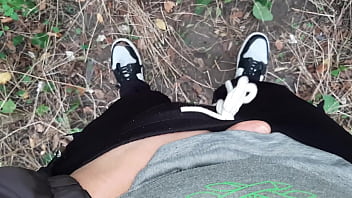 I jerk off in a public park