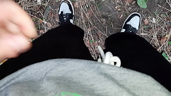 I jerk off in a public park