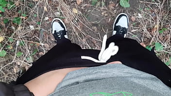 I jerk off in a public park