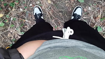 I jerk off in a public park