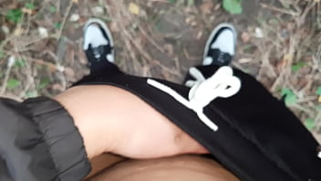 I jerk off in a public park