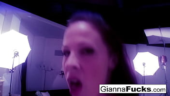 Busty babe masturbates