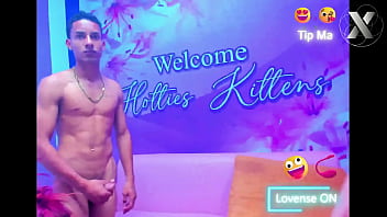 Candy's blowjob session in various positions with the cocks in her throat