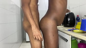 While He Was Washing The Dishes I Decided To Pour Milk On His Ass thumbnail