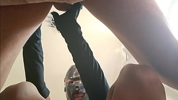 Preview milf blowjob scene wearing lon black gloves with oral creampie