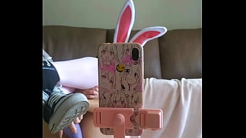 Cute and hot student wearing a cute bunny cosplay and masturbation herself in front of the mirror Cute and hot student wearing a cute bunny cosplay and masturbation herself in front of the mirror