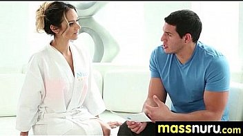 Nuru massage ends with a hot shower fuck 25