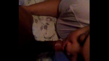 Redbone wife sucking husband's dick