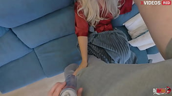 I caught my stepmother masturbating with a vibrator she asks me to help her after sucking my dick i start having sex with her pussy and ass where i cum inside