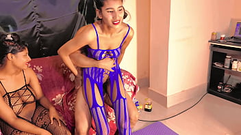 Uttaran20 best threesome fucked his sister in law and wife on the same bed at home