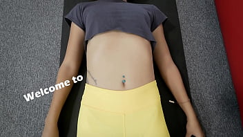 Beautiful petite babe puffy cameltoe round ass flat chest