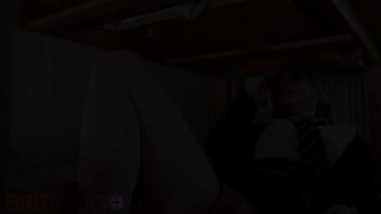 Massive cumshot student milking table