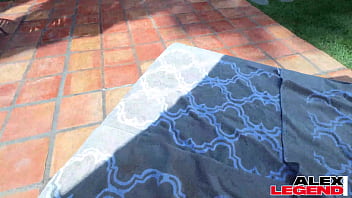 A big dick is wrecking & filling slim milf shay sights' tight holes