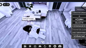 Cock hungry roblox slut gets used