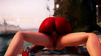 Akilandi the succubus gets her ass pounded by human