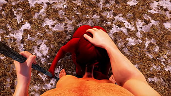 Akilandi the succubus gets her ass pounded by human