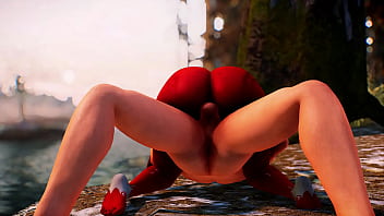 Akilandi the succubus gets her ass pounded by human