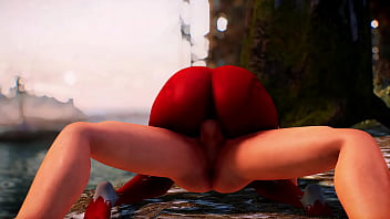 Akilandi the succubus gets her ass pounded by human