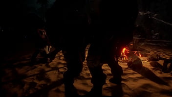 Wild life group sex by the fire