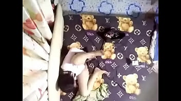 Behind the scenes of a girl masturbating