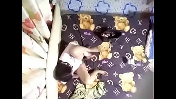 Behind the scenes of a girl masturbating