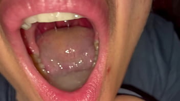 Teocleopatra stepdaughter swallows cum full shot