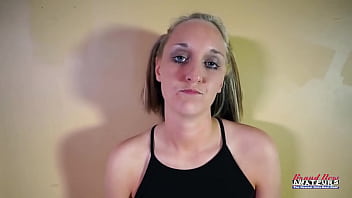 Big titted skinny blonde breanna sucks a cock and strokes it with her tits