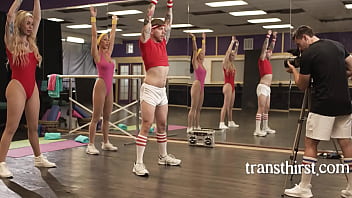 Gym Photoshoot Turns Into Threesome With Tranny thumbnail