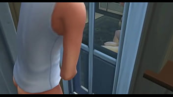 Spying on a pretty girl