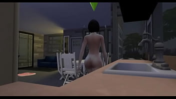 Spying on a pretty girl