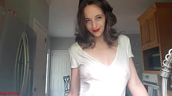 Sage eldritch wetting her shirt & soaping up her boobs