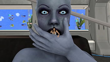 Shrunken human women swallowed by liara t'soni
