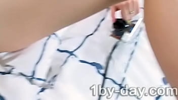 Ass fucked by a robotic cock