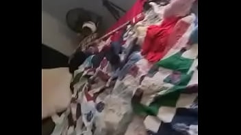 Stuck in front of a mirror with a vibrator