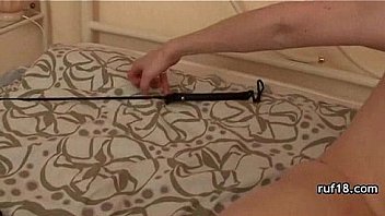 Teenie fucked in hard bondage