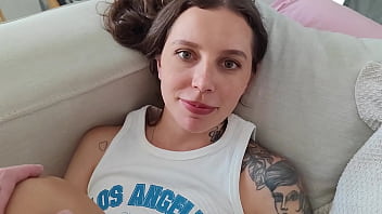 Stepsister was caught jerking off and fucked in the ass