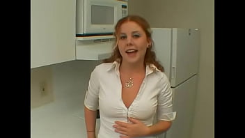 Chubby teen fucks her ass hole with a pink dildo