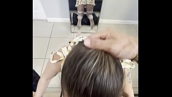 Sloppy blowjob for my step son's friend