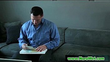 Nuru massage and dick sucking on air matress 21