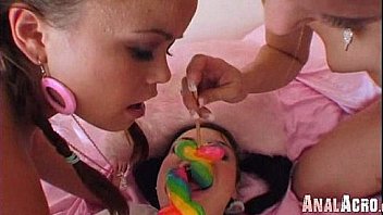 Playing with her asshole 676