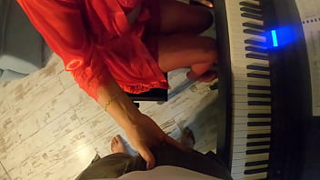 Milfycalla first piano lesson