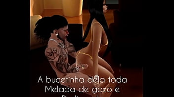 Moreninha com carinha de santinha mais ama rola