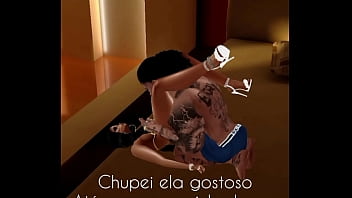 Moreninha com carinha de santinha mais ama rola