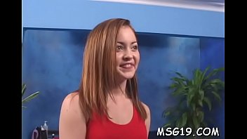 Frisky girl gets facial cum load