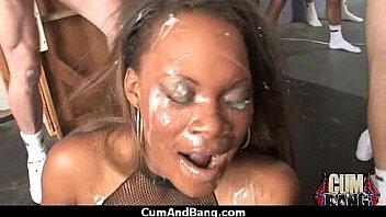 Cum and bang group facial jizz 26