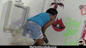 Gloryhole ebony girl booty shake and suck 27