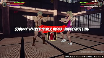 Johnny vs linn nf3d sexual mixed combat femdom