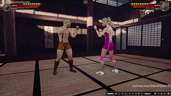 Johnny vs linn nf3d sexual mixed combat femdom